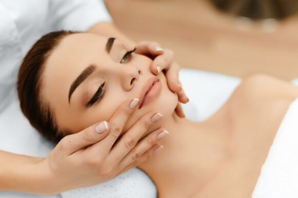 Plasma facial rejuvenation can be combined with a massage after skin healing